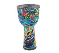 CIMAXIC African Djembe Drum 8-inch Hand Drum for Beginners Lightweight Percussion Instrument for Adults and Boys and Girls for Music Performance and Activities Colorful Elephant Design