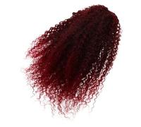 CIMAXIC Afro Puff Drawstring Ponytail Extension for Women and Curly Braided Synthetic Hairpiece with Gradient Color Lightweight High Temperature Fiber for Updo Daily Wear Weddings