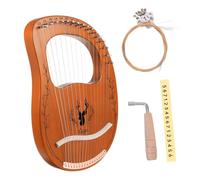 CIMAXIC Ancient Style Lyre Harp Solidwood 16 String Harp Comfortable to Hold Great for Beginners