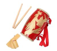 CIMAXIC Auspicious Dragon Pattern Waist Drum Children's Student Cowhide Drum for Practice