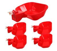 CIMAXIC Automatic Chicken Waterer Cups 5 Pack Large Drinking Bowl for Chickens Ducks Geese with Leak-proof Design