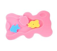 CIMAXIC Baby Bath Cushion Mat for Newborns Pink Bath Sponge Support Soft and Comfortable for Bathtime Baby Bathing Accessories