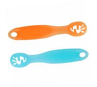 CIMAXIC Baby Learning to Eat Spoon Silicone Baby Spoons Set Essential Silicone Trainer Easy to Use