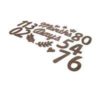 CIMAXIC Baby Milestone Numbers Wooden Monthly Sign Set First Year Milestone Cards Sign Photo Props Newborn Shower Decor