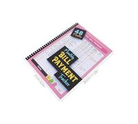 CIMAXIC Bill Payment Tracker Notebook, Monthly Bill Organizer, Paper, Pink, Budgeting Solution, Monthly Financial Summary for Personal Finance and Payments Checklist