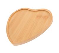 CIMAXIC Blank Bamboo Base Tray Large Heart Shape for DIY Mosaic Coasters, Handmade Craft Plate for Home Decor and Dining Table Accessories