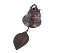 CIMAXIC Brass Wind Chime Temple Bell Mini Vintage Hanging Bell for Decoration 6cm Diameter