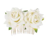 CIMAXIC Bride Hair Clip Wedding Hair Comb Elegant Cloth and Iron Wire Bridal Comb for Brides and Flower Beautiful Headdress That Matches Hairstyles and Clothing for Wedding Party