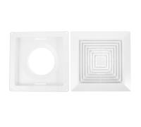 CIMAXIC Ceiling Vent Cover with Spring: 12x12" Replacement Exhaust Fan Grille for Bathroom or Wall-Mounted Fans - Air Outlet Diffuser Grille