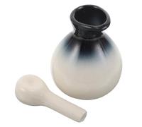 CIMAXIC Ceramic Essential Oil Bottle with Porcelain Dispenser Spout for Aromatherapy and Fragrance Storage Portable Container for Beauty Salon Spa Perfume and Massage Oil