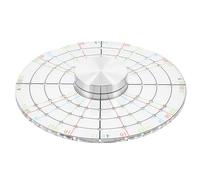 CIMAXIC Clay Divider Disc Clay Painting Template for Experienced Potters Professional Ceramic Artists White Acrylic Tool Create Evenly Sized Sections for Pottery-Making and Ceramic Works
