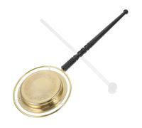 CIMAXIC Copper Chime Wooden Fish Ritual Instrument for Meditation Chinese Buddhist Music Instrument Sound Healing Tool