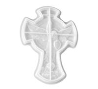 CIMAXIC Cross Resin Molds - 3D Crucifix & Angel Decor Silicone Moulds - Large Epoxy Resin Casting Mold for Wall Hanging Door Ornament Cabinets Craft Art Decor