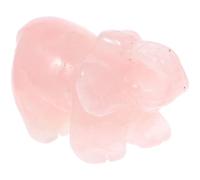 CIMAXIC Crystal Elephant Figurine Crystal Stone with Praying Gesture and Flat Bottom, European Style Miniature Crystal Stone Decorative Ornament for Weddings and Garden