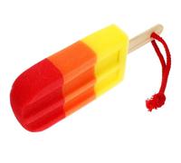 CIMAXIC Cute Ice Cream Shaped Bath Sponge for Portable Shower Exfoliating Scrubber with Lanyard Lightweight High-Density Foam Body Wash Sponge for Gentle Deep Cleaning and Travel Use