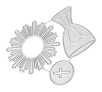 CIMAXIC Decorative Metal Cutting Die Carbon Steel Die Cuts for Card Making DIY Lovers Silver Not Easy to Break Simple Design Unique Crafting Photo Album Holiday Decorations