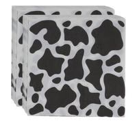 CIMAXIC Decorative Party Napkins and Delicate Printing 80 Sheets Cow Print with Classic Design Supple and Comfortable Paper Napkins , Portable for Summer Parties and Restaurant Use