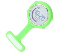 CIMAXIC Digital Silicone Nurse Fob Watch with Luminous Display Silent Medical Pocket Watch with Brooch Pin for Student Nurses