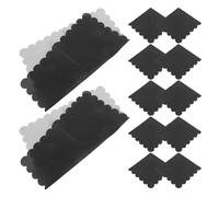 CIMAXIC Disposable Napkins with Fan Shape Black 100pcs Scalloped Elegant Paper Napkins Bulk Pack with Excellent Absorbency for Party and Wedding Table Setting