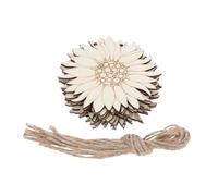 CIMAXIC DIY Sunflower Wall Hanging Decor 20 Pcs Wooden Solar Wall Feature Boho Macrame Wall Hanging Home Art Adornment Iron Wall Dec