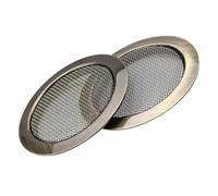 CIMAXIC Duobaoqin Net Cover Set 2 Pack Guitar Soundhole Covers Resonator Guitar Screen Metal Grille Easy Install Remove