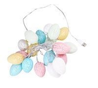CIMAXIC Egg String Lights Led Easter Egg Decorative Lights USB Powered for Home Party Easter Decor