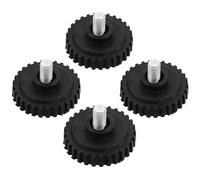 CIMAXIC Electronic Scale Base Support Feet 4pcs Black Rubber and Iron Bumpers Replacement for Pocket Cooking and Food Scale with Anti Slip Design