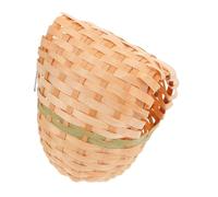 CIMAXIC Elegant Handwoven Bird Nests for Crafts Natural Bamboo Bird House Decorative Finch Nests Outdoor Shelter Wild Box
