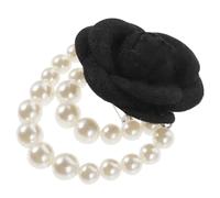 CIMAXIC Elegant Pearl Flower Brooch Pin for Women Fabric Lapel Pin Decoration for Suit Coat Scarf and Hat Aesthetic Accessory with Secure Fixing Gift for Family and Friends