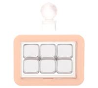 CIMAXIC Empty Magnetic Palette, 6-Grid Travel Makeup Organizer with Stamp for Refillable DIY Your Own Eyeshadow Lipstick Blush Powder 2.6x1.9 Inch