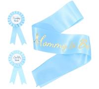 CIMAXIC Expecting Parents Shower Decor Mom to Be Sash Dad to Be Badge Unique Present Set