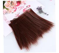 CIMAXIC Fantasy Straight Hair Wig Set 5pcs 15cm Heatproof Doll Wigs Handmade Deep Lifelike for Dolls