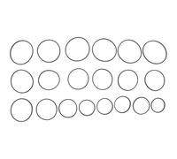 CIMAXIC Flat Rubber Recorder Belt Black Rubber Material 20pcs for Cassette Deck Repair and Maintenance with Noise Reduction Feature, Suitable for Belt-driven Recorder Machines in Home