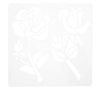 CIMAXIC Flower Stencil for Painting on Canvas Made of Sturdy Pet with Smooth Edges and Easy to Use Design, for Patio and DIY Floral Art Projects
