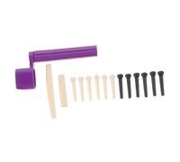 CIMAXIC Folk Guitar Accessory Kit Guitar Pegs Set Saddle Bridge String Winder Nut Bridge Pins 15pcs Color Random