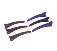 CIMAXIC Frosted Plastic Duckbill Hair Clips 12pcs Large Alligator Barrettes with Tight Grip for Women and Hairdressers for Applying Face Mask and Hair Colouring