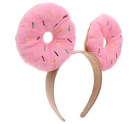 CIMAXIC Funny Pink Doughnut Headband for Women, Lifelike Sponge and Lint Material, Reusable Party Hair Accessory, Unique Festival Design for Birthday and Halloween