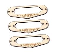 CIMAXIC Gb401 Guitar Pickup Frame Mounting 3 Pack Single Coil Flat Golden for St Guitars