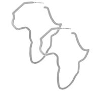 CIMAXIC Gold Plated African Map Earrings for Women, Exaggerated Hollow Studs, Unique Statement Jewelry for Teen and Trendy Women