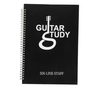 CIMAXIC Guitar Sheet Music Notebook Six-line Score Book Cover Compact Music Book for Guitar Learning Aid