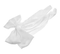 CIMAXIC Hair Accessory Large Bow Hair Clips Classic White Fabric Bowknot with Secure Hold and Long-lasting Design for Women and Girls for Beauty Pageant and Engagement