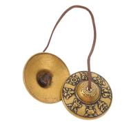 CIMAXIC Hand Held Bell Brass Meditation Bell for Yoga Feng Shui and Music Lovers