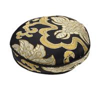 CIMAXIC Handcrafted Buddha Sound Bowl Cushion 10cm Black and Gold Decorative Singing Bowl Pad for Meditation and Spiritual Use