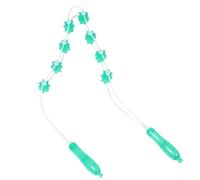 CIMAXIC Handheld Back Massager Stick with Rolling Beads, Full Body Deep Tissue Muscle Relief Tool for Neck, Shoulder, Arm and Leg Stress, Green Hard Massage Bar for Home Use