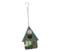 CIMAXIC Handmade Bird Nest Garden Ornament Robins' Shelter Bird House for Outdoor Decor for Garden