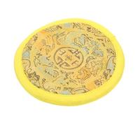 CIMAXIC Handmade Tibetan Singing Bowl Cushion Yellow 10cm Meditation Pad Buddhist Bowl Mat for Mindfulness and Stress Relief