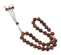 CIMAXIC Handmade Wooden Prayer Beads Bracelet Large Beads, Middle Eastern Arabic Style Tasbih for Meditation and Prayer, for Ramadan Party