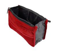 CIMAXIC Large Capacity Travel Toiletry Bag with Multi-Pocket Design, Sturdy Nylon Material and Fine Stitching for Organizing Cosmetics and Jewelry, Stylish Red Clutch for Convenient