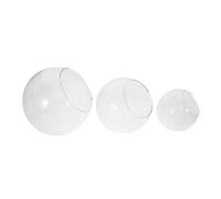 CIMAXIC Large Terrarium Bowl 3 Pack Moss Glass Bottle Open Terrarium Jar Perfect for Vase Flower Plant Large