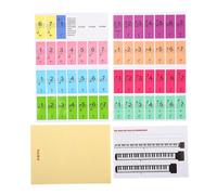 CIMAXIC Lightweight Practical Electric Keyboard Piano Keyboard Notes Overlay Beginner Decals Stickers for Easy Piano Learning